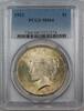 USA $1 Coin Silver Peace Dollar PCGS MS-64 Lightly Toned (12d) -