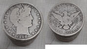 USA Half Dollar 1908-D Barber  Roll of 20 Circulated 90% Silver Halves i... 353.69 £  +  18.62 £ shipping