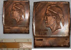 Exonumia 1960 C. 1960's H. Alvin Sharpe Studio Trial Copper Plate Cherok... 368.58 £  +  18.62 £ shipping