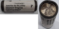 USA Quarter 2011-P Gettysburg NMP ATB  Roll of 40 BU Coins in Mint Wrapp... 18.58 £  +  18.62 £ shipping
