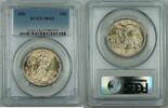 USA Half Dollar Walking Liberty Silver PCGS MS-63, Lightly Toned, New Holder -