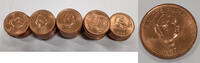 Weltmünzen 1 Senti 1967 Tonga  Bronze Coins of Salote Tupou III-BU Roll ... 130.31 £  +  18.62 £ shipping