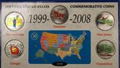 USA 25 Cents First Year Five United States Quarters Colorized UNC Coins -