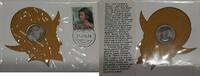 European Coins 1975 Spain BU Five Peseta Coin W/Stamp in First Day Cover -