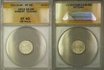 European Coins 1912 Norway Silver 25 Ore Coin ANACS EF-40 Details Cleaned -