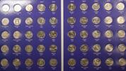 USA Quarter 1999- 2008 Entire Washington Statehood 25c 50 Coin Finished Collection -