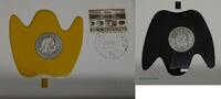 European Coins 1967 Netherlands 1 Gulden Coin W/Stamp in FDC - BU -