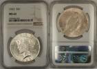 USA Peace Dollar Silver $1 NGC MS-62 (Better Coin) (14f) -