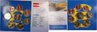 European Coins Austria Euro 8 Coin Uncirculated Set Mixed Dates 1999-2002 -