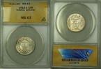 Weltmünzen 1 Franc 1912-A Tunisia AH1330 Coin ANACS MS 63 KM#238 -