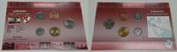 World Coins Various Dates Lebanon 5 Coin BU Set in Littleton Coin Info Card -