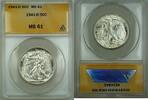 USA Half Dollar 1941-D Walking Liberty Silver ANACS MS-61 -