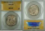 USA Half Dollar Walking Liberty Silver ANACS MS-63 Lightly Toned -