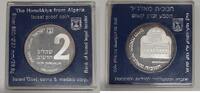 World Coins 1986 Israel 2 New Sheqalim Silver PR Hanukka from Algeria Commem Coin in Case -