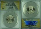 USA Mark 2020-W Tallgrass Prairie V75 WWII Privy ATB Quarter 25c ANACS MS-67 -