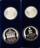 World Coins 1988 Israel Sheqalim Hanukka Tunisia 2 Coin Silver Proof & UNC Set w/ Box & COA -