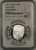 Weltmünzen 500 Schillings Austria Otto Bauer Silver Proof Coin NGC PF-64 Cameo -