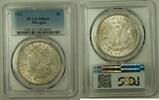 USA $1 Coin Morgan Silver Dollar PCGS MS-64 Very Choice (I) 19 -