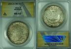 USA Dollar Morgan Silver S$1 ANACS MS-63 Toned -