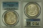 USA $1 Coin Morgan Silver Dollar PCGS MS-62 Toned (17A) -