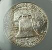 USA Half Dollar Franklin Silver 50c ANACS MS-64 (Better Coin) Toned Reverse GK -