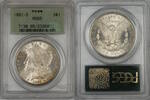 USA $1 Coin 1881-S Morgan Silver Dollar PCGS MS-65 Gem BU Toned Rim OGH (Ta) -