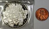 Exonumia Medal 1945- 1985 40 Years Wir Menschen Forden Nie Wieder Krieg German Silver -