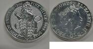 Weltmünzen 5 Pound Great Britain 2 Ounce Silver Coin - Lion of England -