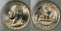USA Quarter 1947-D Washington Silver NGC MS-67, Gem Coin -