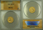 USA $2.50 Coin Indian Head Quarter Eagle ANACS MS 61 -
