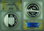 Weltmünzen 1.5 Euro 1.50E France ANACS PF 66 DCAM Martinique Essai Proof Silver Coin -