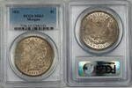 USA $1 Coin Morgan Silver Dollar PCGS MS-63 Toned (Ta) -