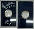 Bullion American Silver Eagle ASE BU in Deluxe Acrylic Case and Sleeve -