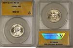 USA Quarter 1948-S Washington Silver 25c Coin ANACS MS-67 GEM BU Beautiful -