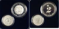 Weltmünzen Israel Sheqalim Independence Day 2 Coin Silver Proof & UNC Set w/ Box & COA -