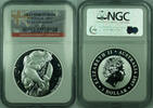 Weltmünzen 1 Dollar Australia Silver 1 Oz Koala $ Coin NGC MS-70 First Year Issue (C) -