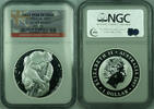 Weltmünzen 1 Dollar Australia Silver 1 Oz Koala $ Coin NGC MS-70 First Year Issue (D) -