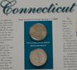 USA Quarter Conneticut 1999 P&D for Anniversery of Statehood Bonus Stamp -