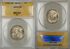 USA Standing Liberty Quarter 25C ANACS MS-63 Full Head (Better Coin Toned 11 A) -