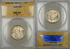 USA Standing Liberty Quarter Silver Coin 25C ANACS MS-63 Full Head (11) -