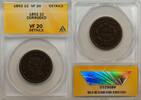 USA Large Cent 1852 1c Coin ANACS VF 20 Details Corroded VF 20 Details C... 29.25 £ Tax included +  18.49 £ shipping