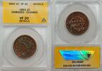 USA Large Cent 1852 1c Coin ANACS VF 20 Details Damaged-Cleaned VF 20 De... 29.25 £ Tax included +  18.49 £ shipping