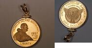 USA Franklin Deleno Roosevelt FDR Bezel is 14k 9.7g Proof Pendant Coin -
