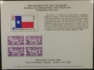 Briefmarken BEP souvenir card B 60 Texanex 1936 3ï¾¢ Texas Centennial stamp -
