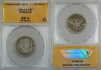 USA Quarter 1914-S Barber Silver  Coin, ANACS GD-4, Details - Damaged  158.64 £ Tax included +  18.49 £ shipping