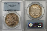 USA $1 Coin Morgan Silver Dollar PCGS MS-63 Toned (BR-27 C) -