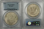 USA $1 Coin Morgan Silver Dollar PCGS MS-63 Toned (BR-27 G) -