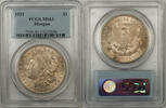 USA $1 Coin Morgan Silver Dollar PCGS MS-63 Light Toning (BR-27 N) -