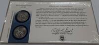 USA Quarter Delaware 1999 P&D Statehood Set in Original US Mint Coin Cover w/Stamp -