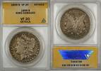 USA $1 Coin Morgan Silver Dollar ANACS VF-20 Details Rims Damaged (5) -